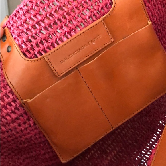 SOLD!!🚫 Balenciaga raffia tote bag - Picture 6 of 8